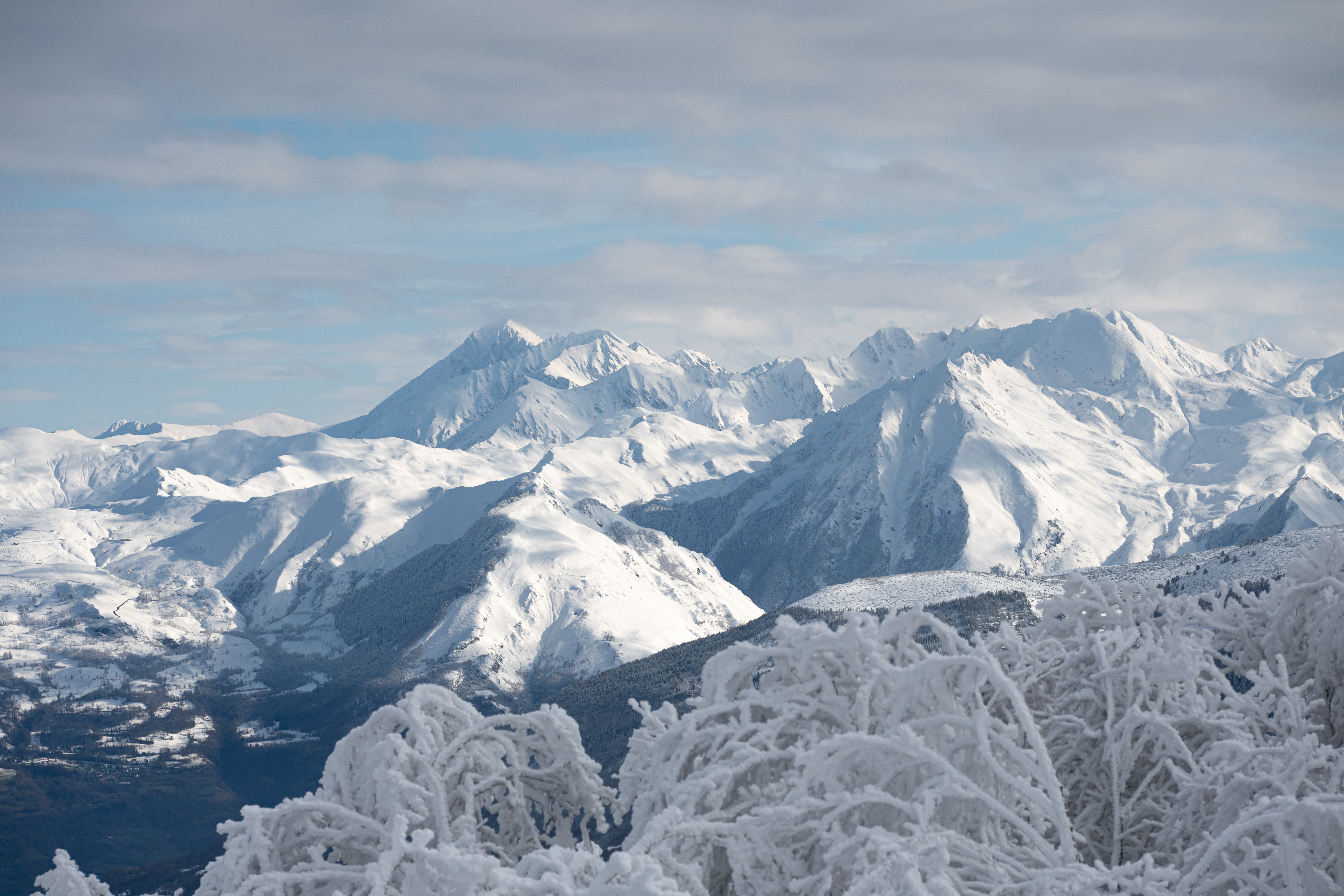 Paysage Neige Val d'Azun