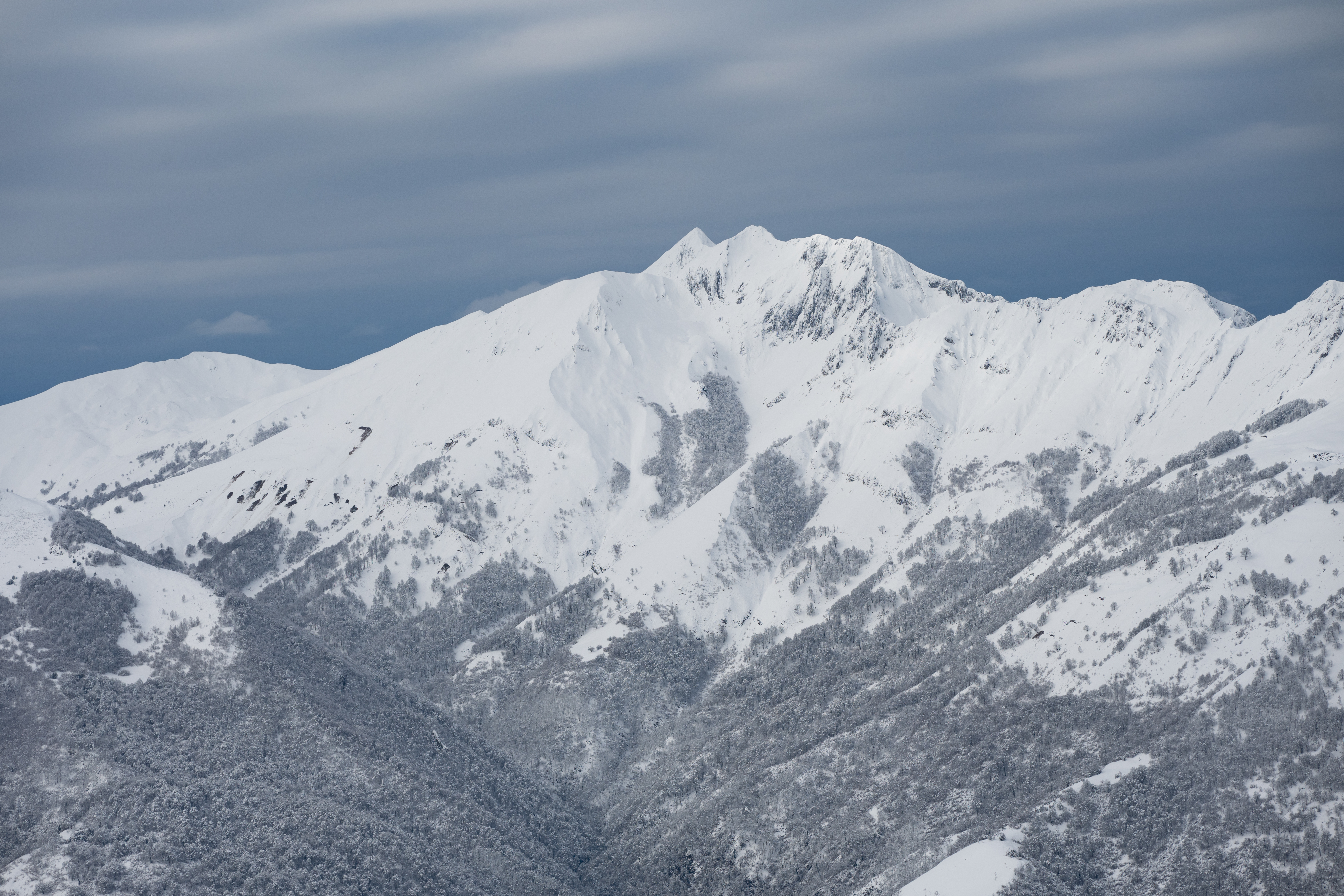 Paysage neige Val d'Azun