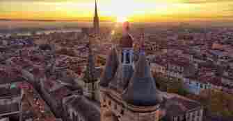 Lever de soleil sur Bordeaux