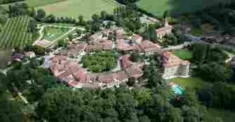 Vue aérienne de Fourcès