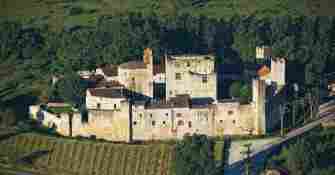 Vue aérienne de Larressingle