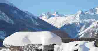 Neige village en Val d'Azun