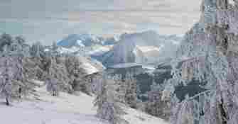 Paysage neige Val d'Azun