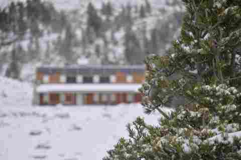 Refuge d'Aygues-Cluses hiver neige
